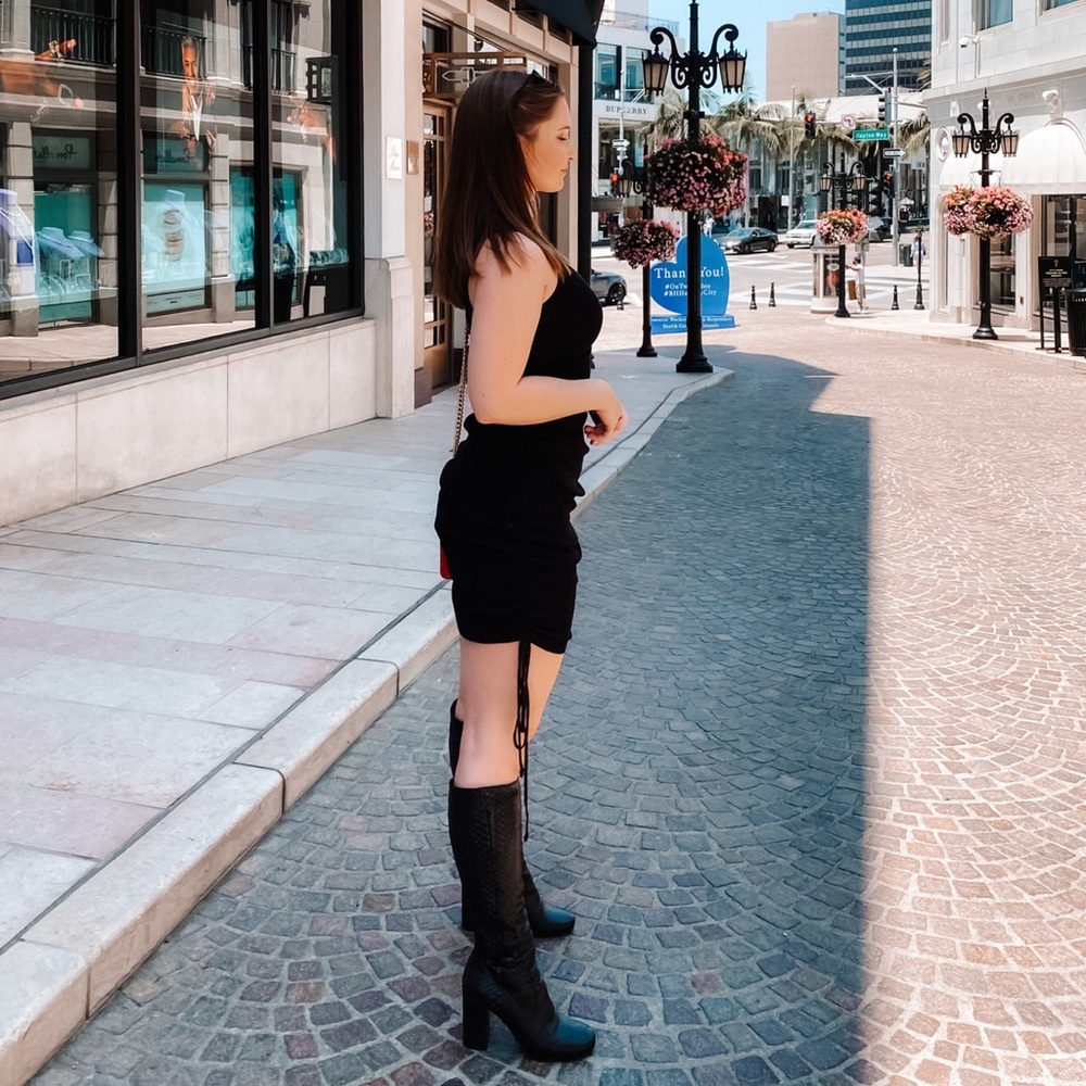 Princess Polly black mini dress